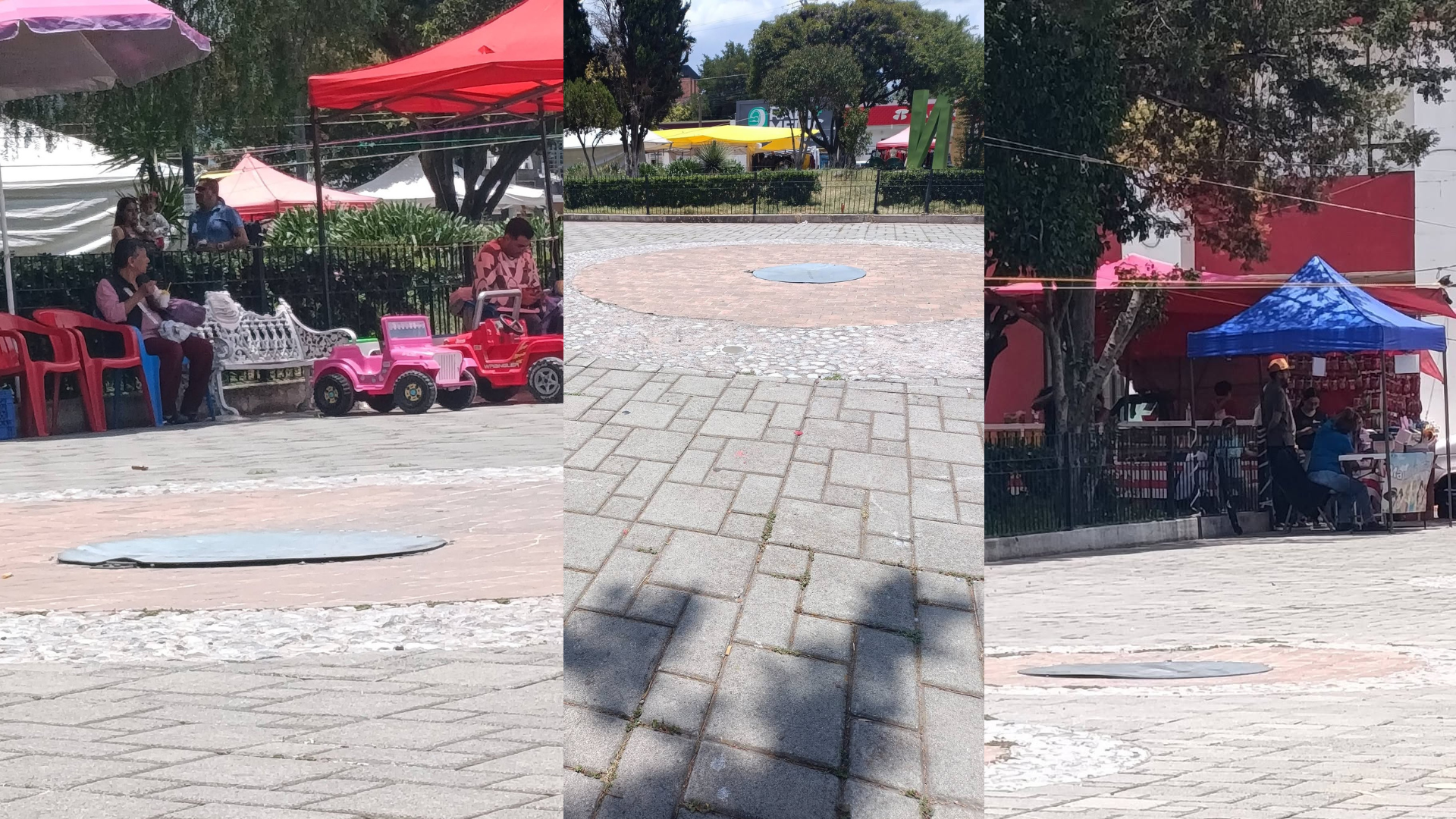 Denuncian apropiación de bancas públicas durante los Domingos de Parque en Ciudad Sahagún