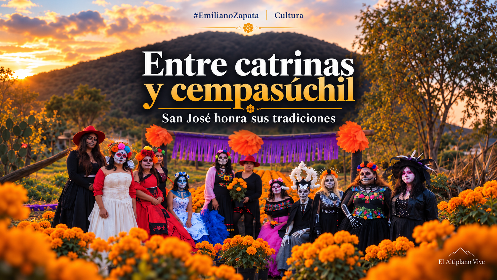 Entre catrinas y cempasúchil, San José se prepara para honrar a quienes ya partieron