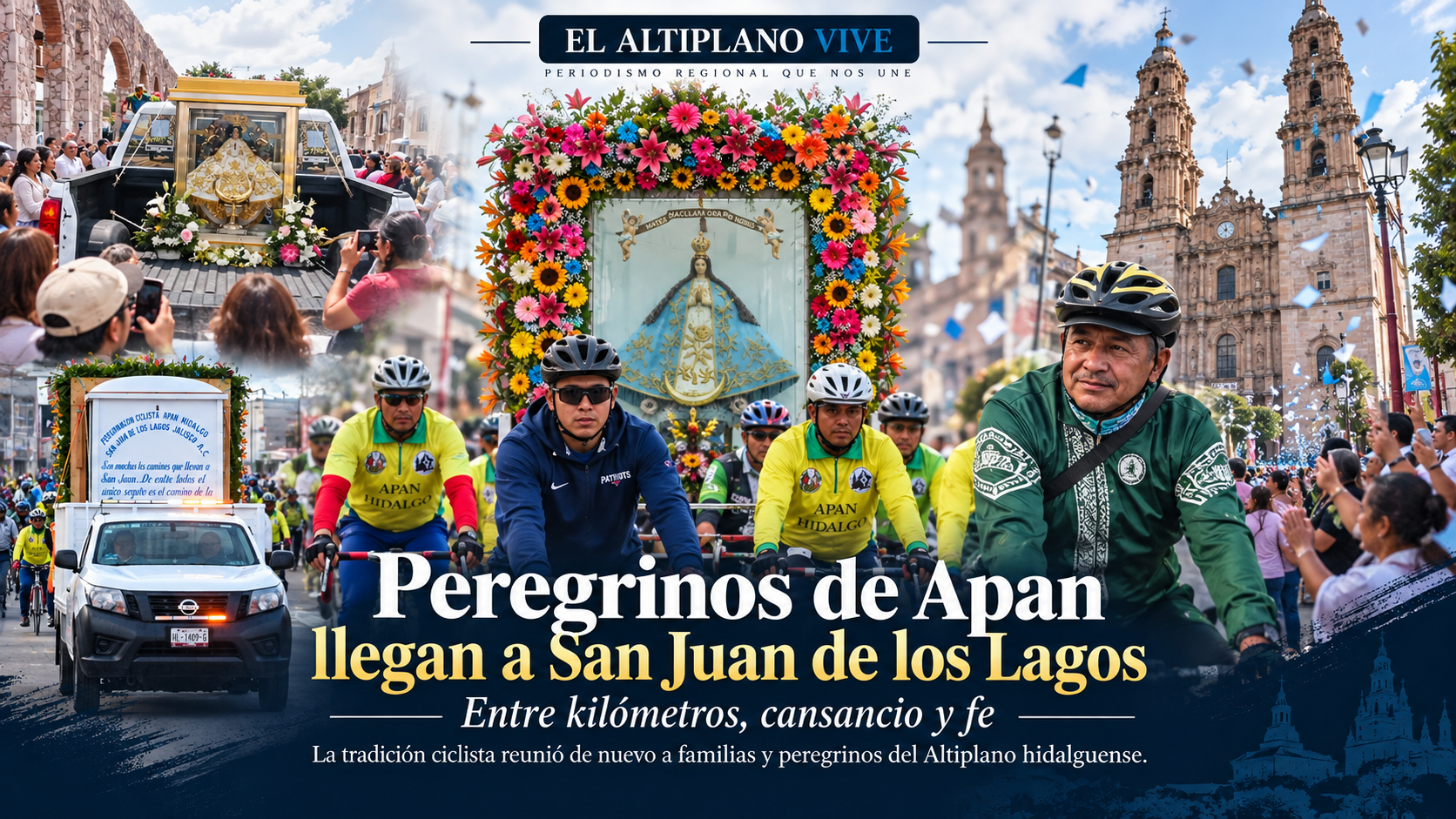 Entre kilómetros, cansancio y fe: peregrinos de Apan llegan a San Juan de los Lagos